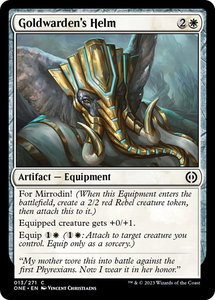 Goldwarden's Helm - Phyrexia: All Will Be One (ONE) #13 - Common Magic: The Gathering Trading Card