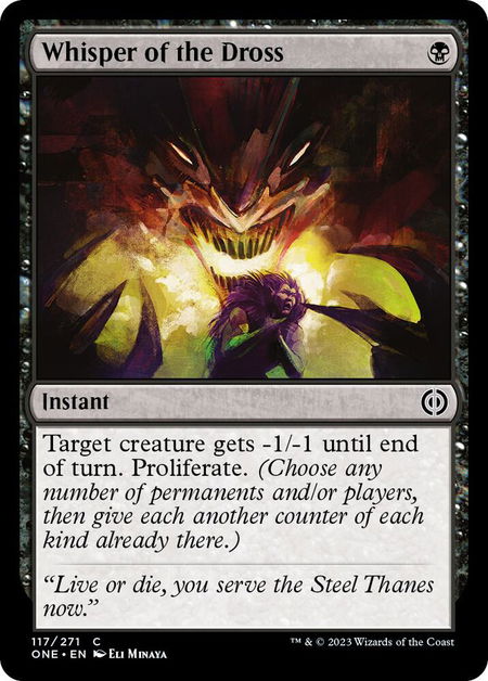 Whisper of the Dross - Phyrexia: All Will Be One Magic: The Gathering trading card