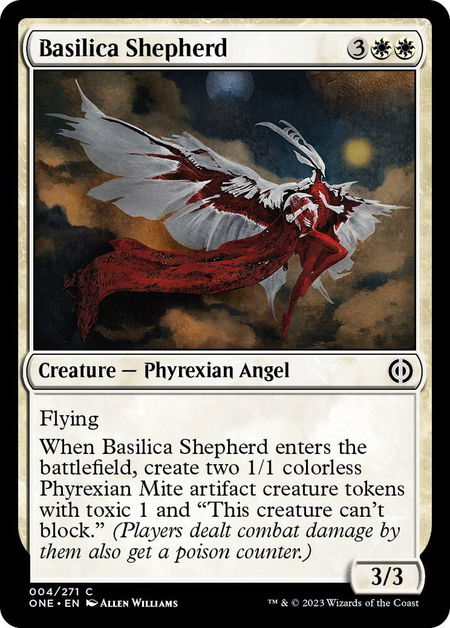 Basilica Shepherd - Phyrexia: All Will Be One Magic: The Gathering trading card