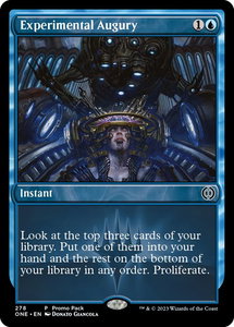Experimental Augury - Promo Pack: Phyrexia: All Will Be One (PPONE) #278 - Promo Magic: The Gathering Trading Card