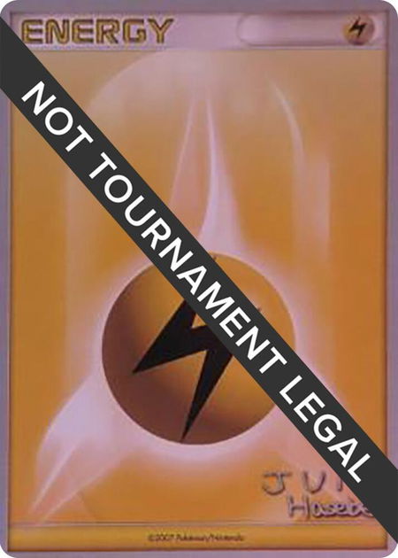 Lightning Energy - 2007 (Jun Hasebe) - World Championship Decks Pokémon trading card