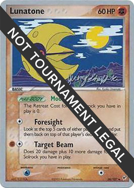 Lunatone - 2007 (Jeremy Scharff-Kim) - World Championship Decks Pokémon trading card