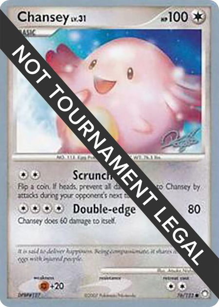 Chansey - 2008 (Paul Atanassov) - World Championship Decks Pokémon trading card