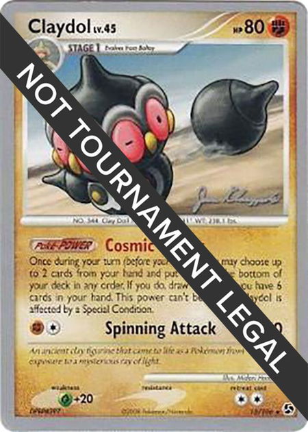 Claydol - 2008 (Jason Klaczynski) - World Championship Decks Pokémon trading card