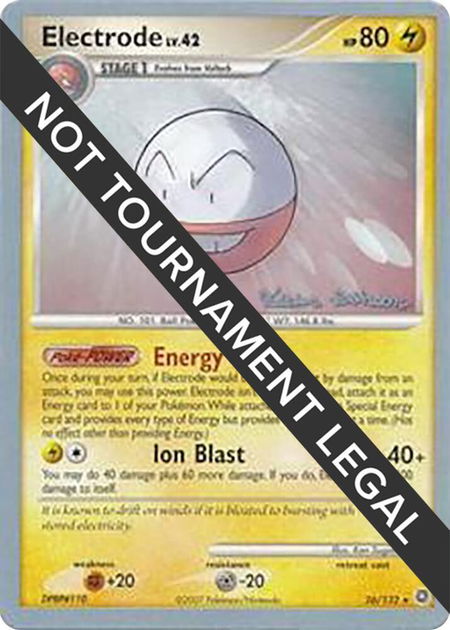 Electrode - 2008 (Tristan Robinson) - World Championship Decks Pokémon trading card