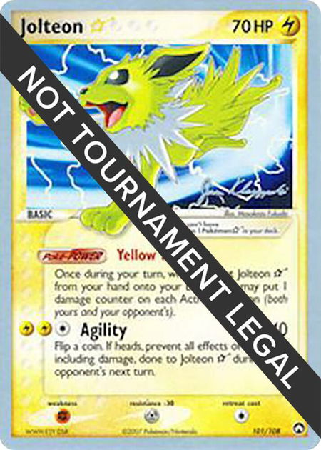 Jolteon Star - 2008 (Jason Klaczynski) - World Championship Decks Pokémon trading card