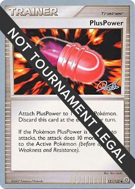 PlusPower - 2008 (Paul Atanassov) - World Championship Decks Pokémon trading card