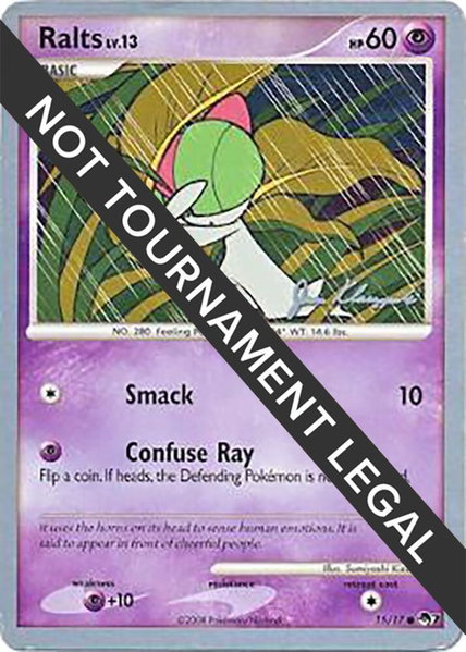 Ralts (15) - 2008 (Jason Klaczynski) trading card from World Championship Decks Ralts (15) - 2008 (Jason Klaczynski) - World Championship Decks Pokémon trading card