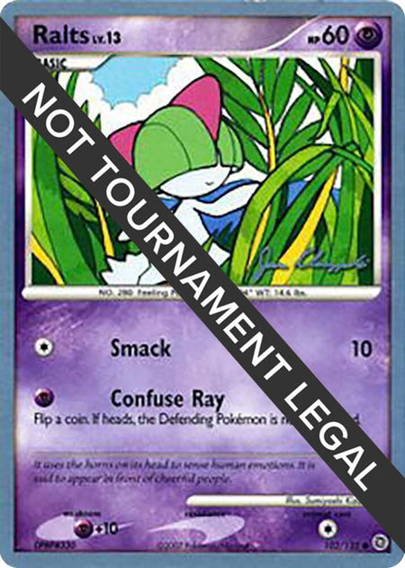 Ralts (102) - 2008 (Jason Klaczynski) - World Championship Decks Pokémon trading card