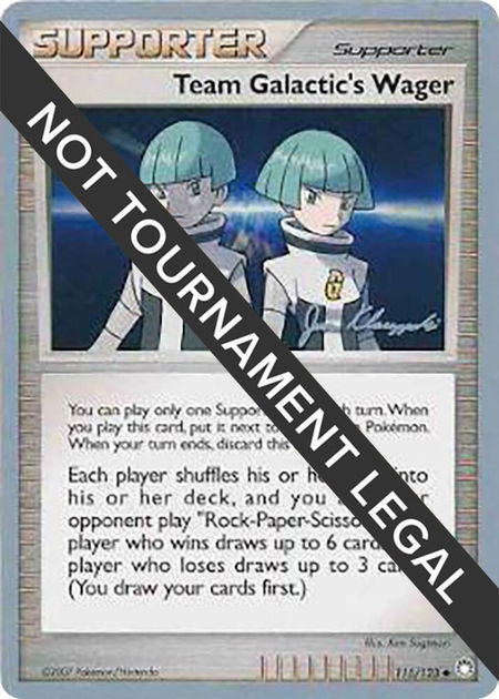 Team Galactic's Wager - 2008 (Jason Klaczynski) - World Championship Decks Pokémon trading card
