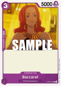 Baccarat - Starter Deck 5: Film Edition (ST-05) #ST05-012 - Common One Piece Trading Card