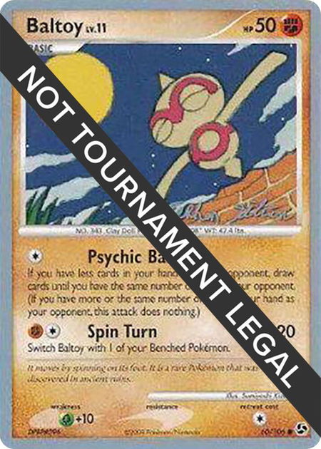 Baltoy - 2009 (Stephen Silvestro) - World Championship Decks Pokémon trading card