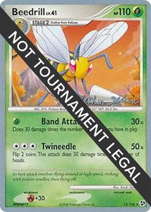 Beedrill (13) - 2009 (Stephen Silvestro) - World Championship Decks (WCD) #13/106 - Rare Pokémon Trading Card