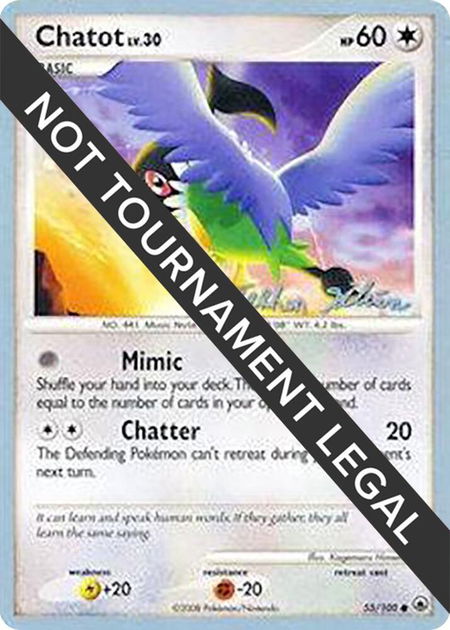 Chatot - 2009 (Stephen Silvestro) - World Championship Decks Pokémon trading card