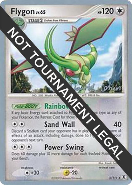 Flygon - 2009 (David Cohen) trading card from World Championship Decks Flygon - 2009 (David Cohen) - World Championship Decks Pokémon trading card