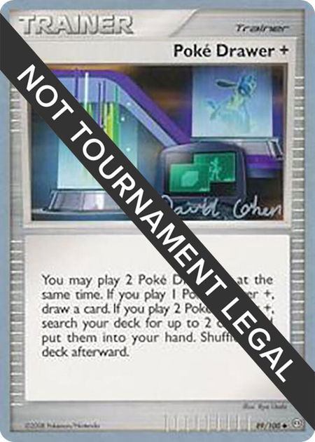 Poke Drawer + - 2009 (David Cohen) - World Championship Decks Pokémon trading card