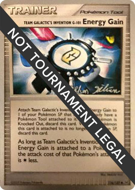 Team Galactic's Invention G-101 Energy Gain - 2009 (Stephen Silvestro) - World Championship Decks Pokémon trading card