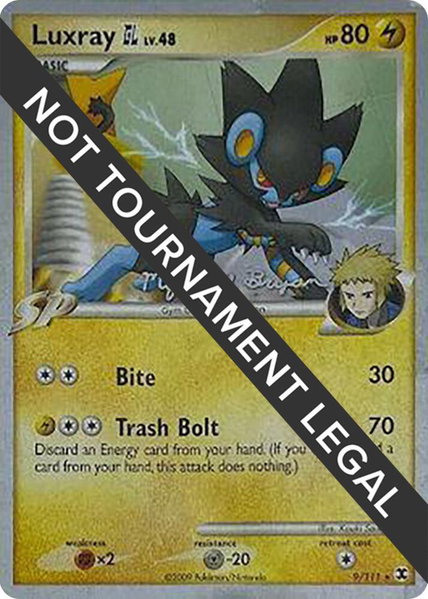 Luxray GL - 2010 (Mychael Bryan) trading card from World Championship Decks Luxray GL - 2010 (Mychael Bryan) - World Championship Decks Pokémon trading card