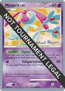 Mesprit - 2010 (Mychael Bryan) - World Championship Decks (WCD) #14/123 - Rare Pokémon Trading Card
