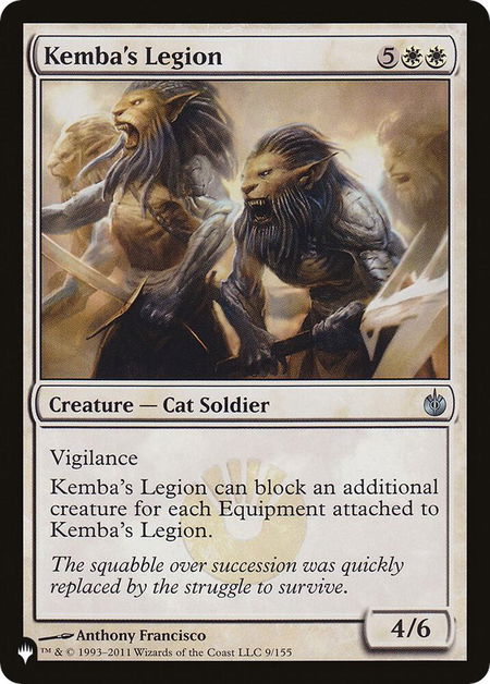 Kemba's Legion - The List Reprints Magic: The Gathering trading card