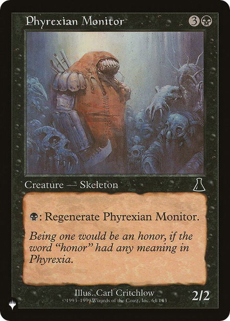Phyrexian Monitor - The List Reprints Magic: The Gathering trading card