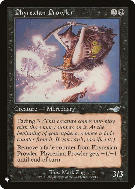 Phyrexian Prowler - The List Reprints Magic: The Gathering trading card
