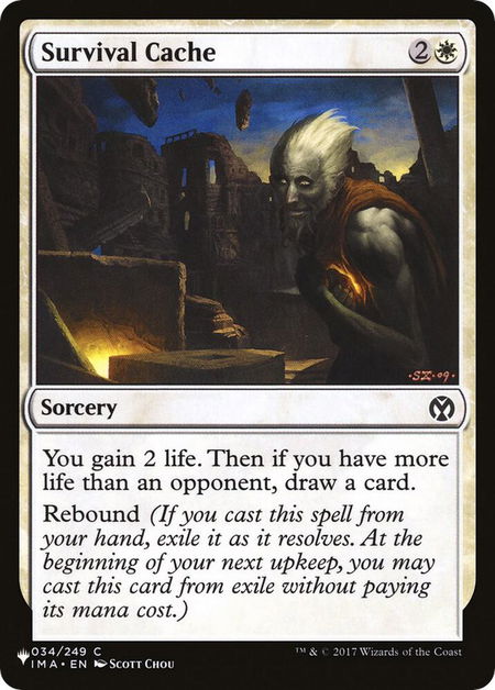 Survival Cache - The List Reprints Magic: The Gathering trading card