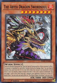 The Abyss Dragon Swordsoul - Photon Hypernova (PHHY) #PHHY-EN005 - Super Rare YuGiOh Trading Card