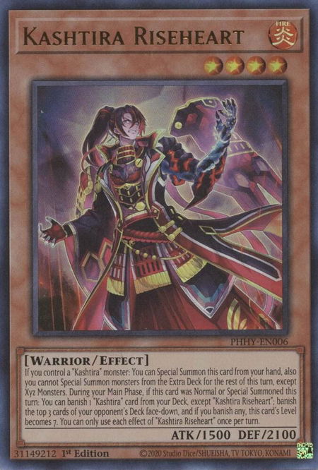 Kashtira Riseheart - Photon Hypernova YuGiOh trading card