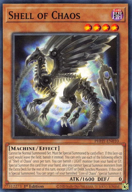 Shell of Chaos - Photon Hypernova YuGiOh trading card