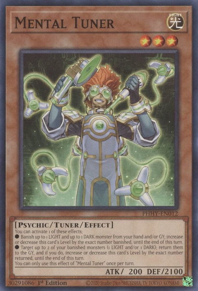 Mental Tuner trading card from Photon Hypernova Mental Tuner - Photon Hypernova YuGiOh trading card