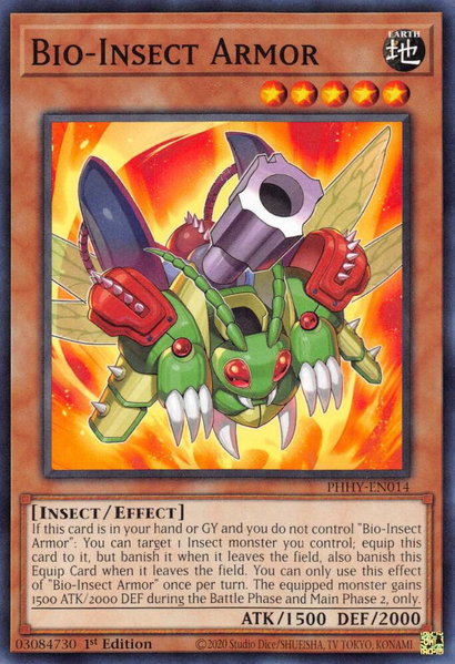 Bio-Insect Armor trading card from Photon Hypernova Bio-Insect Armor - Photon Hypernova YuGiOh trading card