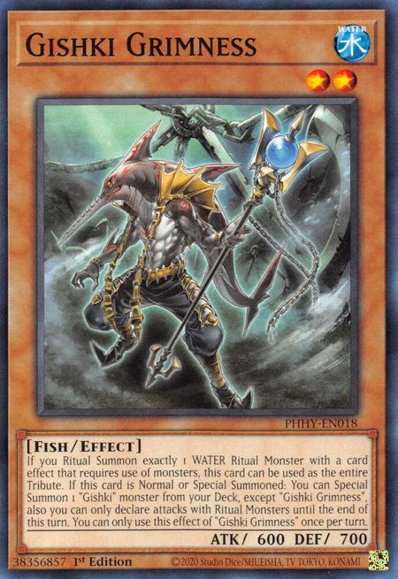 Gishki Grimness trading card from Photon Hypernova Gishki Grimness - Photon Hypernova YuGiOh trading card