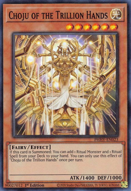 Choju of the Trillion Hands - Photon Hypernova YuGiOh trading card