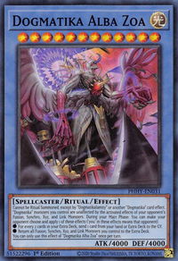 Dogmatika Alba Zoa - Photon Hypernova (PHHY) #PHHY-EN031 - Super Rare YuGiOh Trading Card