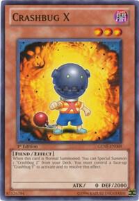 Crashbug X trading card from Generation Force Crashbug X - Generation Force YuGiOh trading card