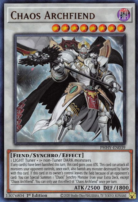 Chaos Archfiend - Photon Hypernova YuGiOh trading card