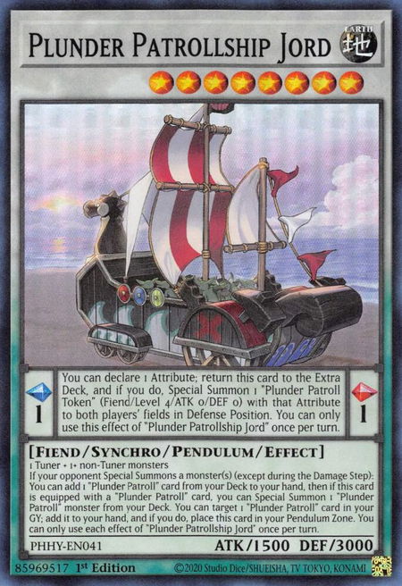 Plunder Patrollship Jord - Photon Hypernova YuGiOh trading card
