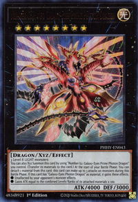 Number C62: Neo Galaxy-Eyes Prime Photon Dragon - Photon Hypernova (PHHY) #PHHY-EN043 - Ultra Rare YuGiOh Trading Card