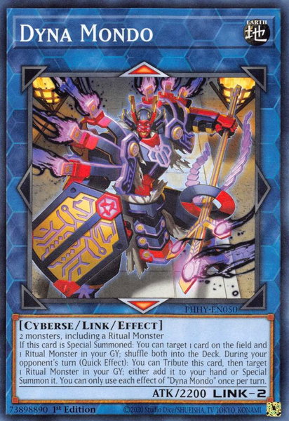 Dyna Mondo trading card from Photon Hypernova Dyna Mondo - Photon Hypernova YuGiOh trading card