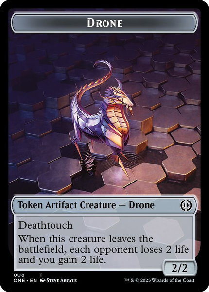 Drone Token trading card from Phyrexia: All Will Be One Drone Token - Phyrexia: All Will Be One Magic: The Gathering trading card