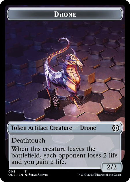 Drone Token - Phyrexia: All Will Be One Magic: The Gathering trading card