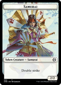 Samurai Token - Phyrexia: All Will Be One (ONE) #2 - Token Magic: The Gathering Trading Card