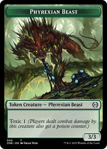 Phyrexian Beast Token - Phyrexia: All Will Be One (ONE) #6 - Token Magic: The Gathering Trading Card