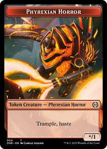 Phyrexian Horror Token (004) - Phyrexia: All Will Be One (ONE) #4 - Token Magic: The Gathering Trading Card