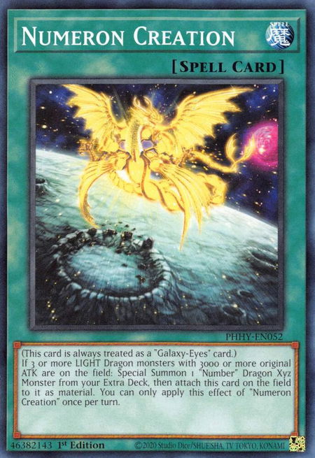 Numeron Creation - Photon Hypernova YuGiOh trading card