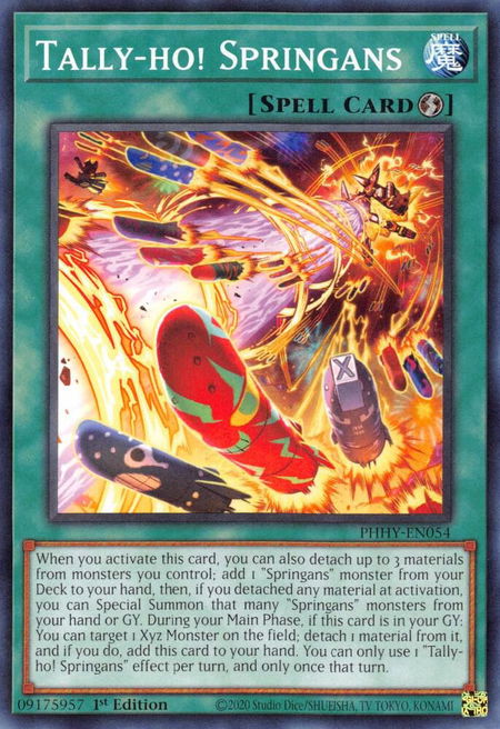 Tally-ho! Springans - Photon Hypernova YuGiOh trading card