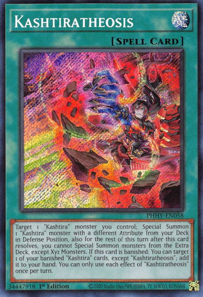 Kashtiratheosis trading card from Photon Hypernova Kashtiratheosis - Photon Hypernova YuGiOh trading card