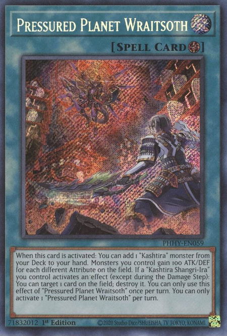 Pressured Planet Wraitsoth - Photon Hypernova YuGiOh trading card