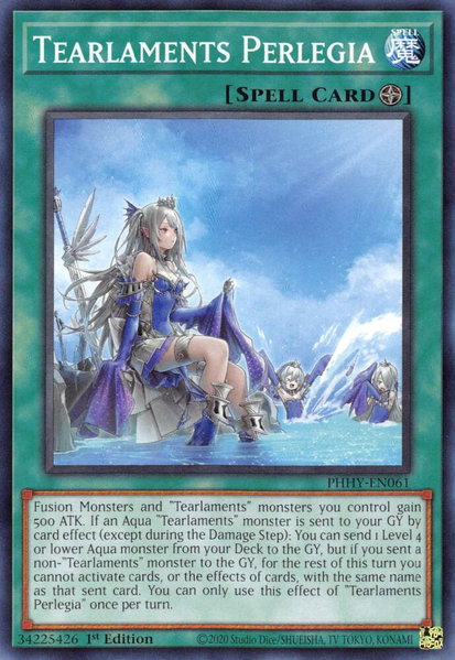 Tearlaments Perlegia - Photon Hypernova YuGiOh trading card